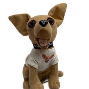 Taco Bell Talking Chihuahua Plush Toys. A2